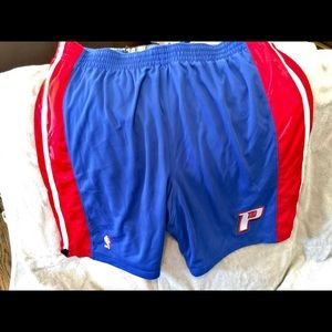 Team-issued Pistons Nike ClimaLite road shorts